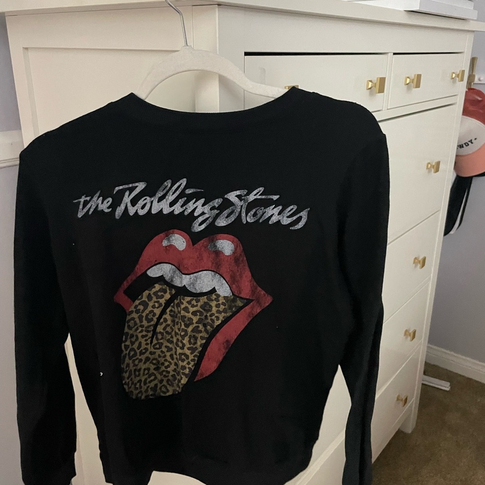 Rolling Stones Crew Neck. Super comfy and cute to lounge around in.